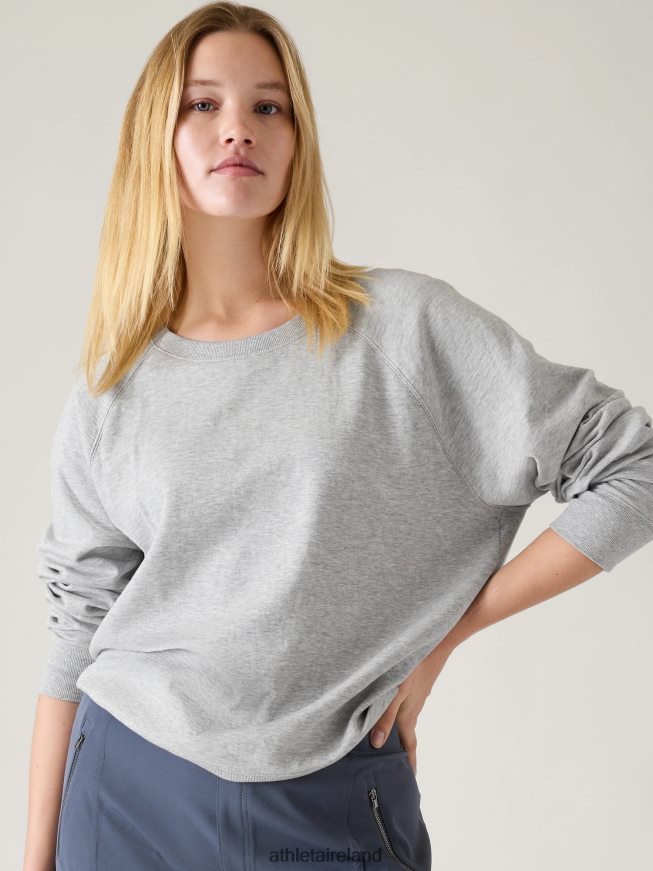 Clothing Athleta Sundown Sweatshirt Grey Heather Women TB826Z377