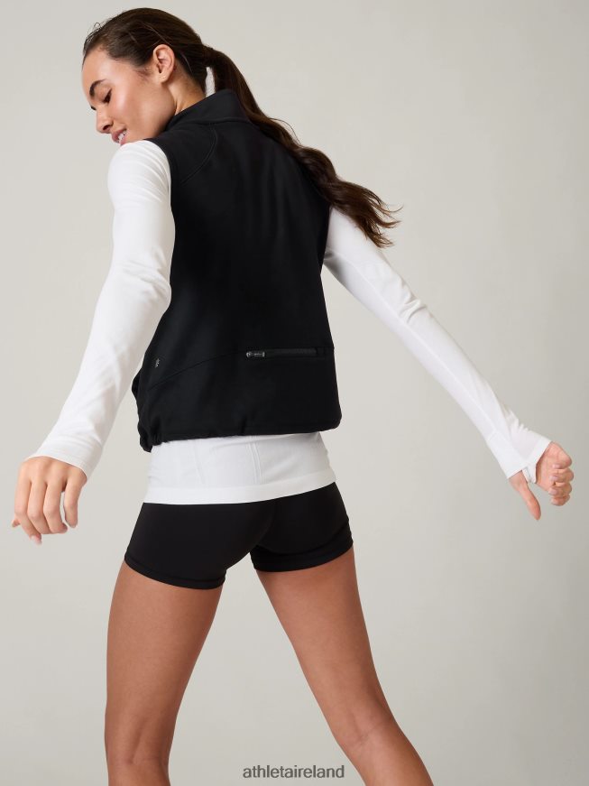 Clothing Athleta Unstoppable Quarter Zip Vest Black Women TB826Z539