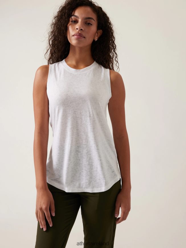 Clothing Athleta Breezy Tank Bright White Women TB826Z488