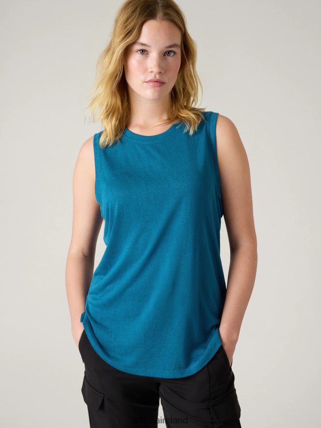 Clothing Athleta Breezy Tank Dark Lapis Blue Women TB826Z454