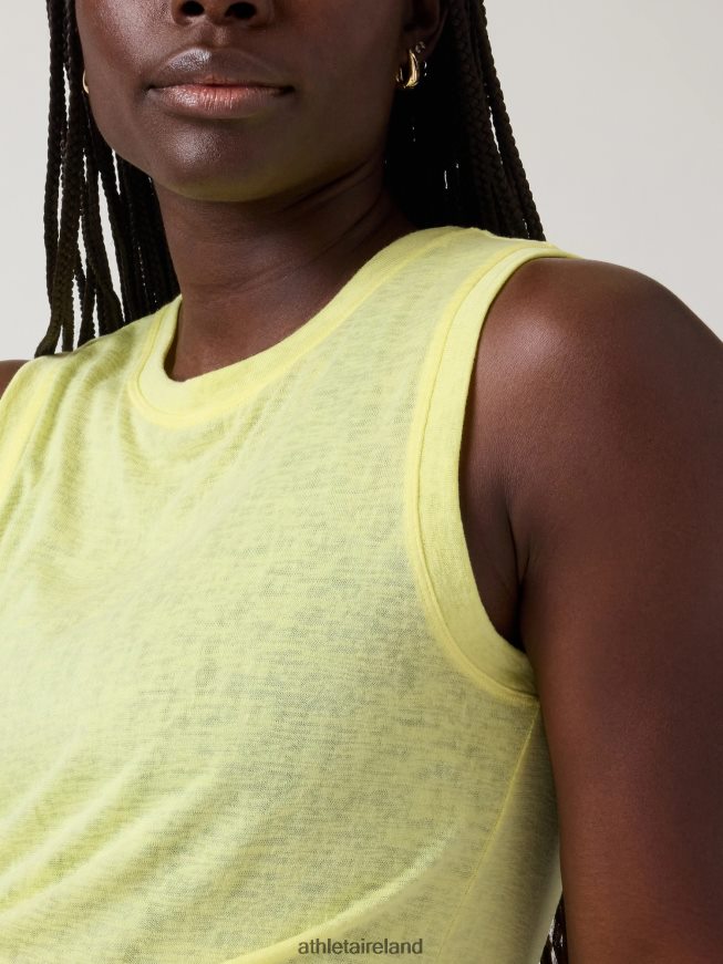 Clothing Athleta Breezy Tank Honeysuckle Yellow Women TB826Z362