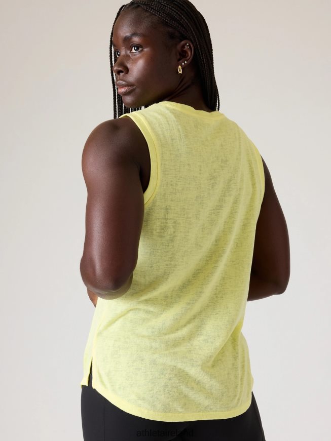 Clothing Athleta Breezy Tank Honeysuckle Yellow Women TB826Z362