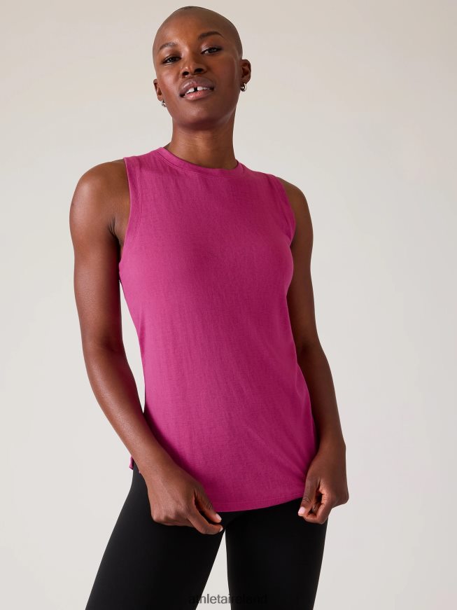 Clothing Athleta Breezy Tank Iceplant Pink Women TB826Z191