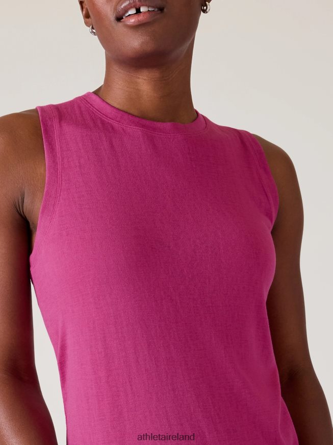 Clothing Athleta Breezy Tank Iceplant Pink Women TB826Z191