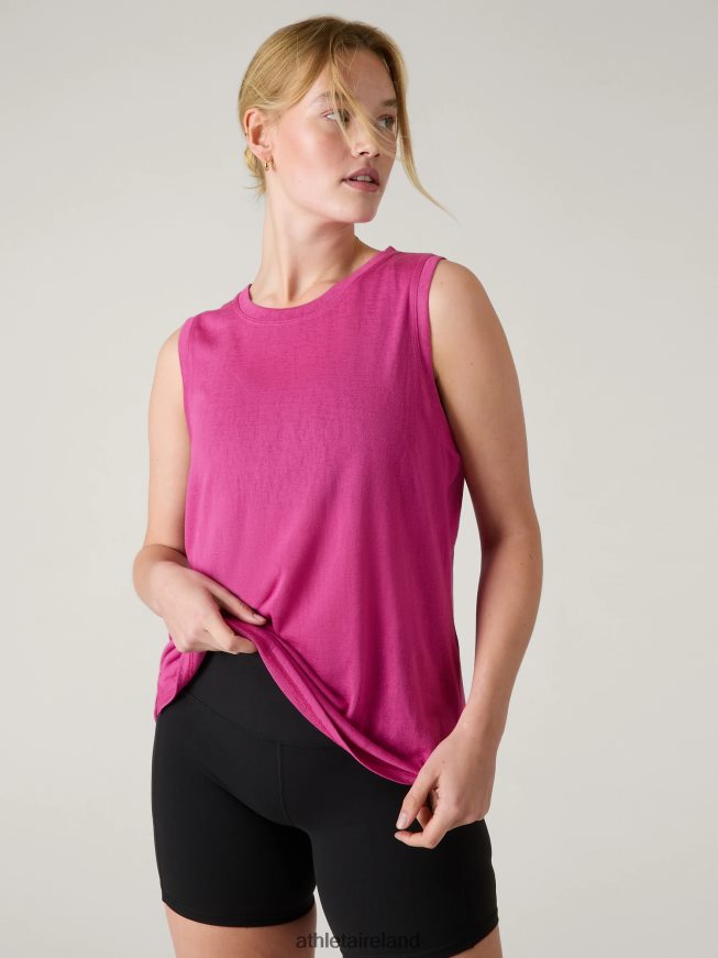 Clothing Athleta Breezy Tank Iceplant Pink Women TB826Z191