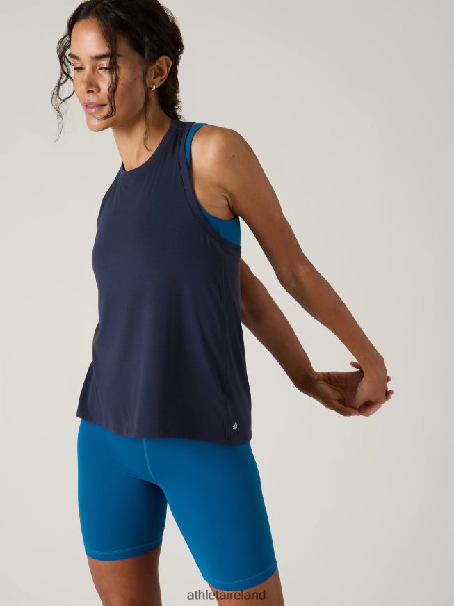 Clothing Athleta Ease In Tank Navy Women TB826Z197