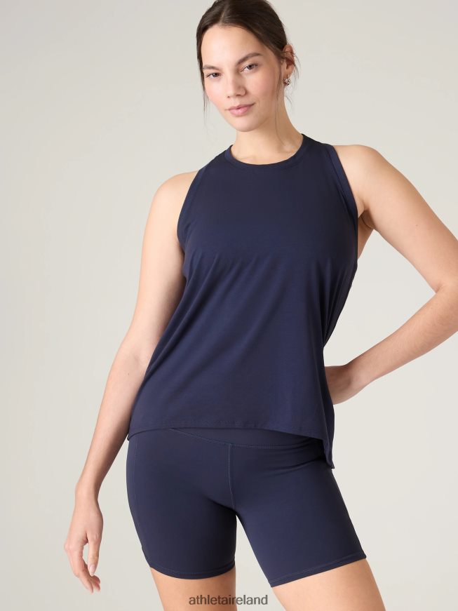 Clothing Athleta Ease In Tank Navy Women TB826Z197