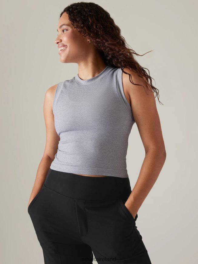 Clothing Athleta Renew Seamless Muscle Tank Grey Heather Women TB826Z467