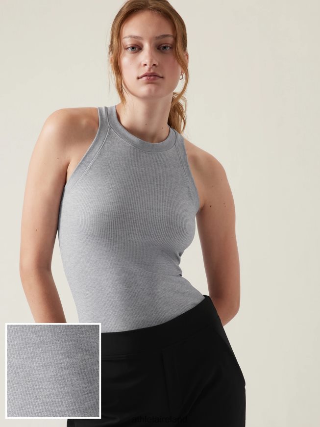 Clothing Athleta Renew Seamless Racerback Tank Grey Heather Women TB826Z313