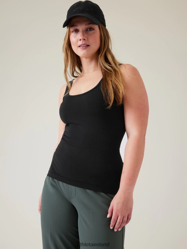 Clothing Athleta Renew Seamless Scoop Tank Black Women TB826Z217