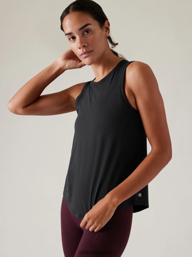 Clothing Athleta With Ease Open Back Tank Black Women TB826Z212