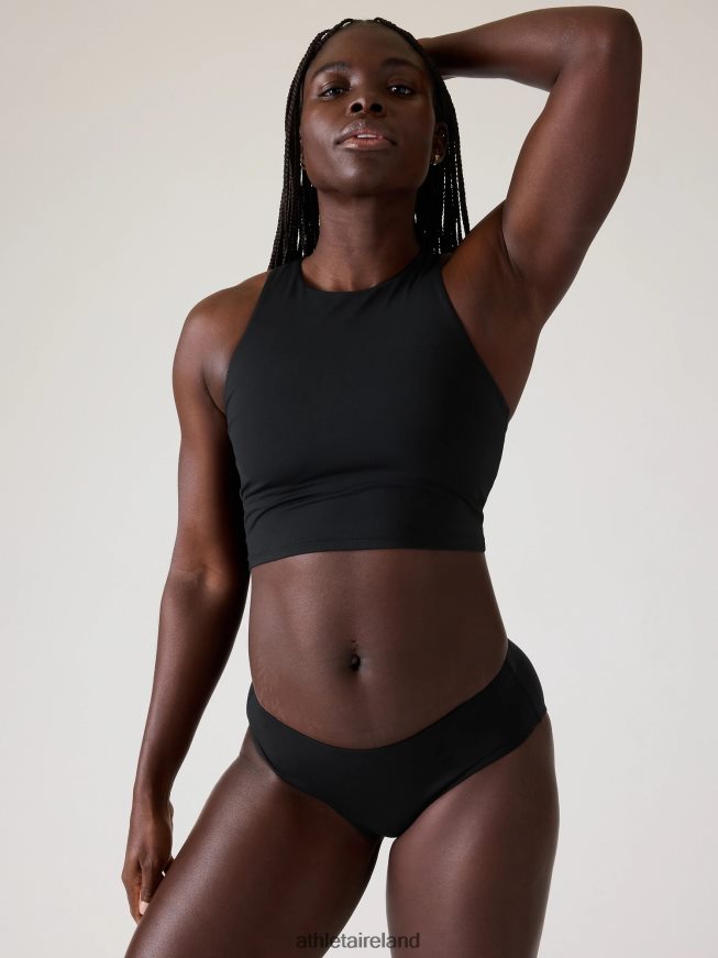 Swimwearwear Athleta Conscious Crop Bikini Top A-C Black Women TB826Z952