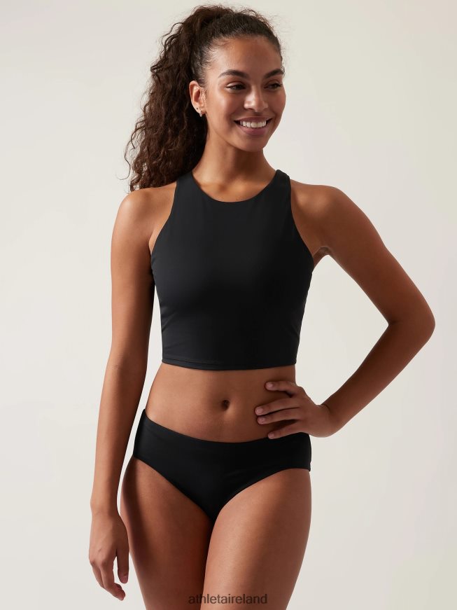 Swimwearwear Athleta Conscious Crop Bikini Top D-Dd Black Women TB826Z948