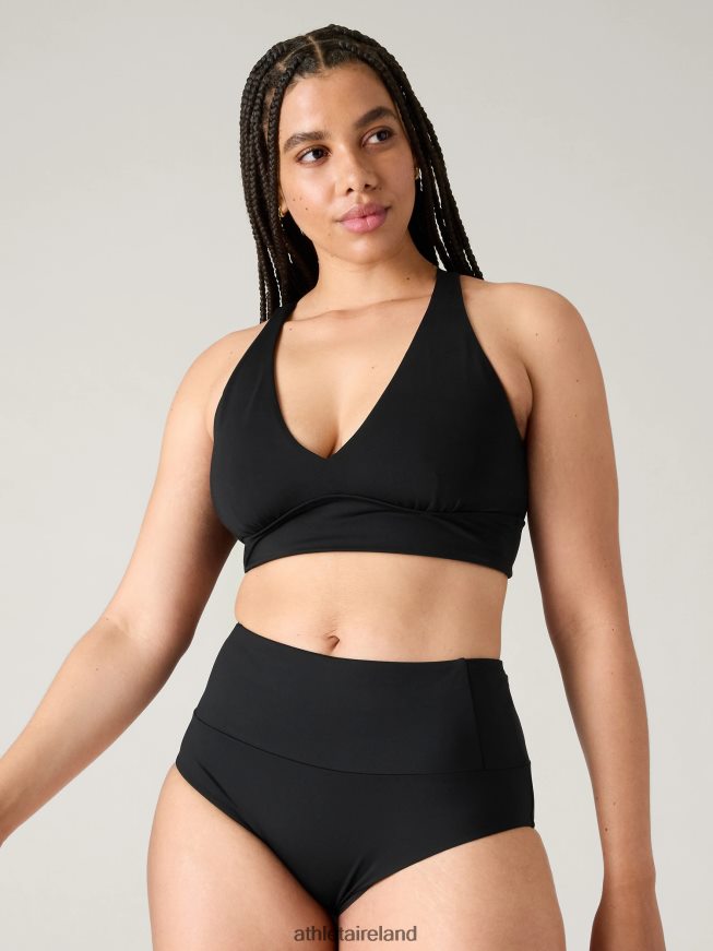 Swimwearwear Athleta Plunge Bikini Top A-C Black Women TB826Z823