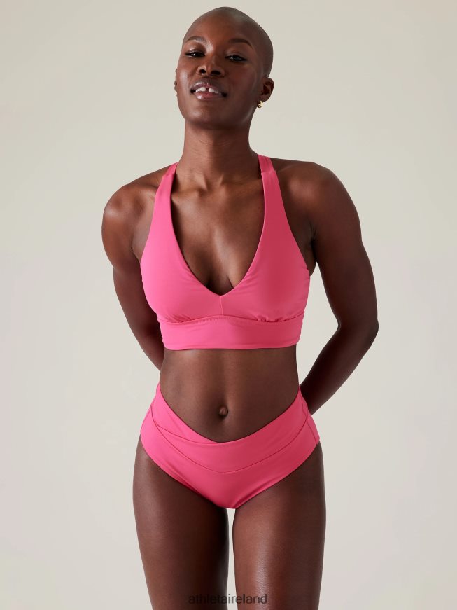 Swimwearwear Athleta Plunge Bikini Top A-C Tulip Pink Women TB826Z828