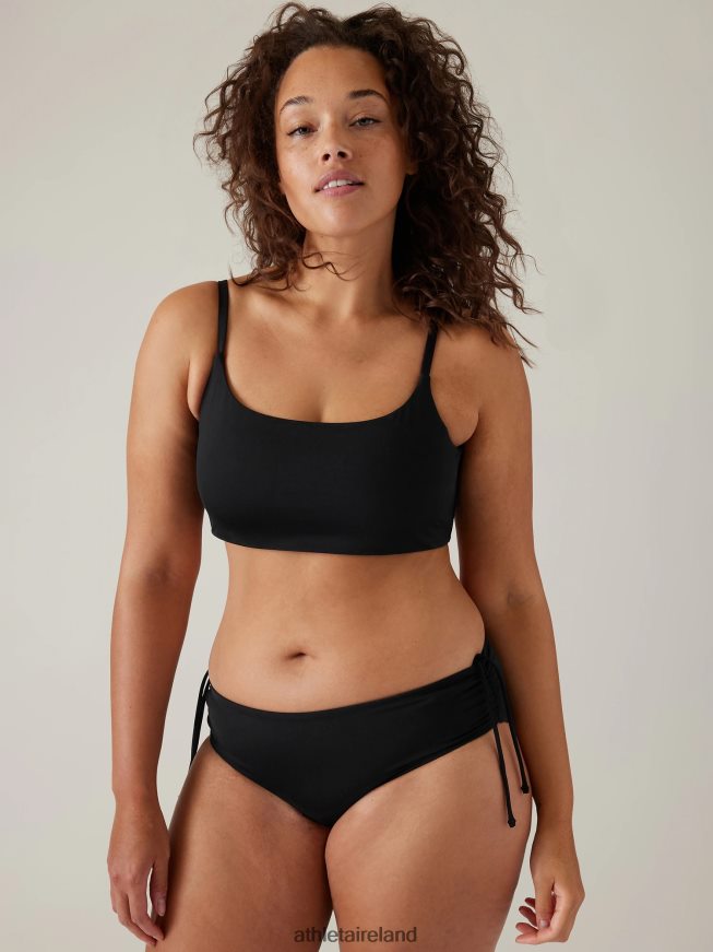 Swimwearwear Athleta Scoop Bikini Top D-Dd Black Women TB826Z946