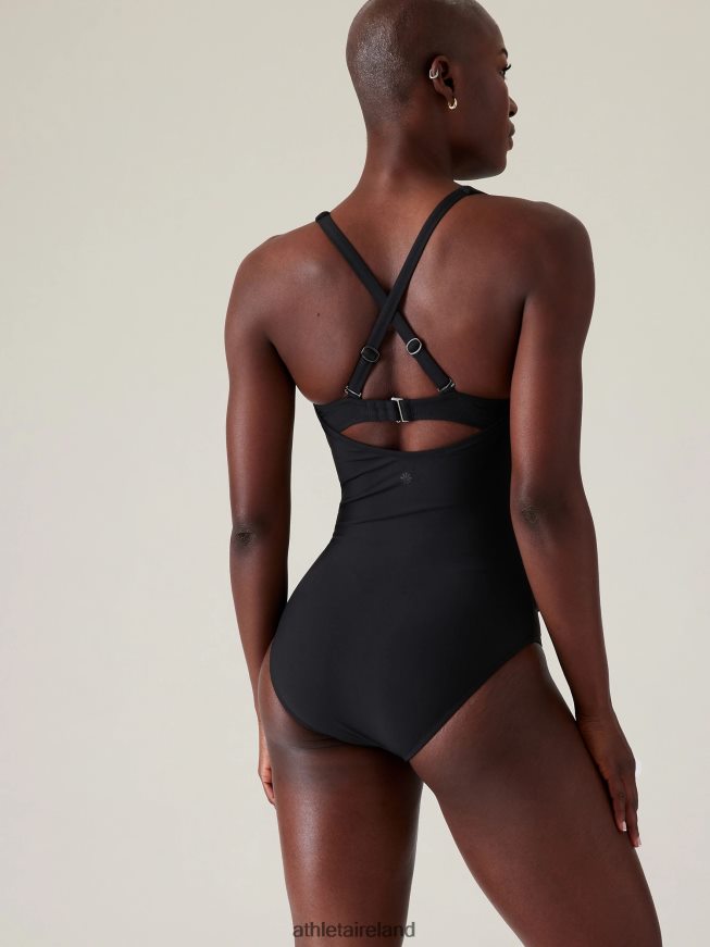 Swimwearwear Athleta Square Neck One Piece Swimsuit Black Women TB826Z872