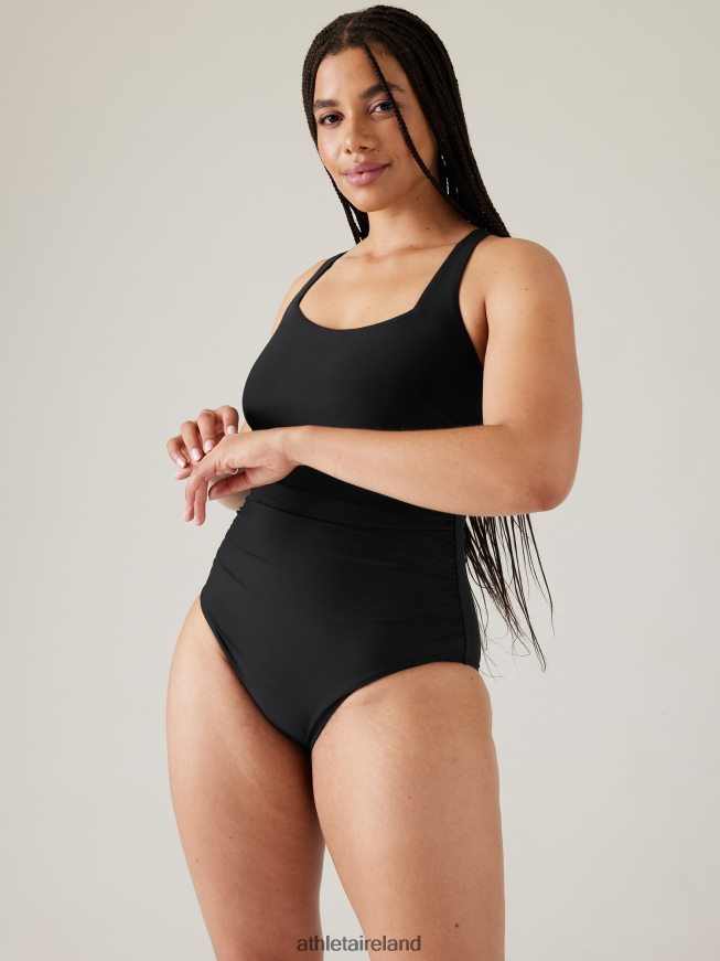 Swimwearwear Athleta Square Neck One Piece Swimsuit Black Women TB826Z872