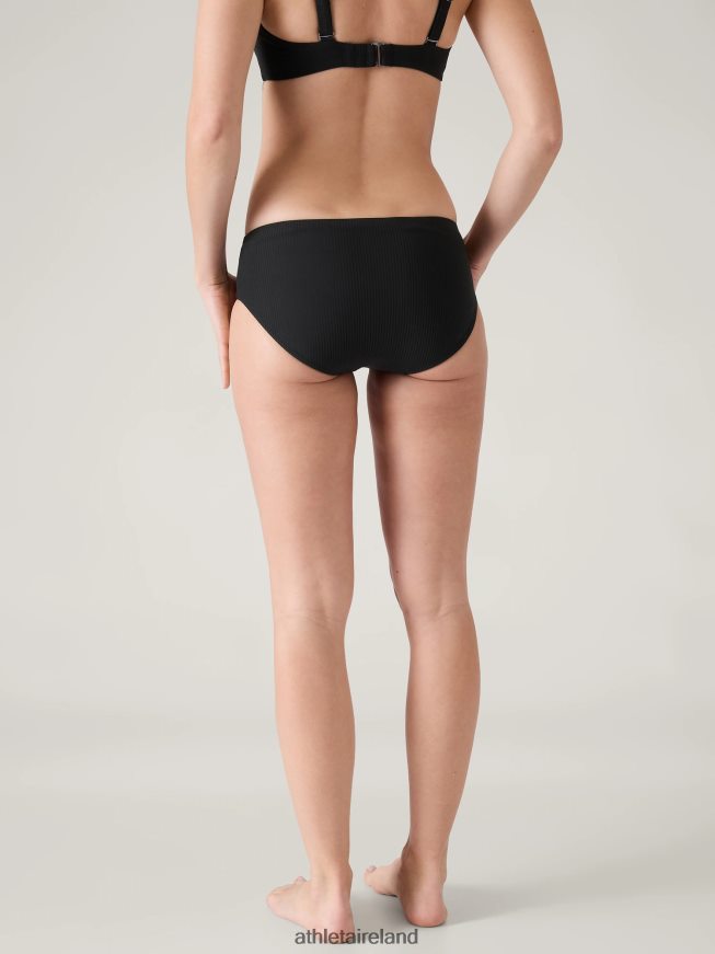 Swimwearwear Athleta Clean Full Swim Bottom Black Rib Women TB826Z882