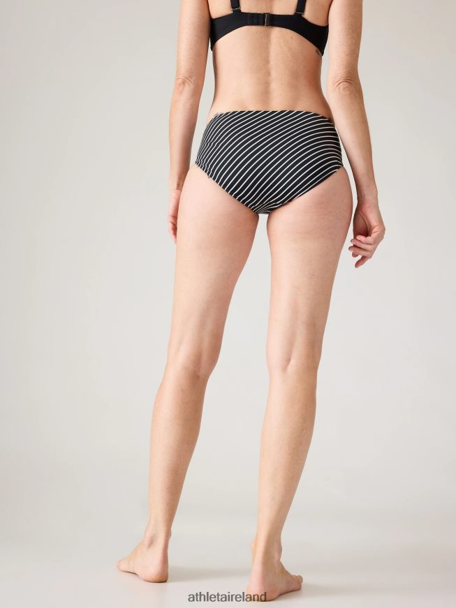 Swimwearwear Athleta Clean Full Swim Bottom Black Stripe Women TB826Z921