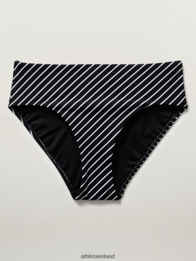 Swimwearwear Athleta Clean Full Swim Bottom Black Stripe Women TB826Z921