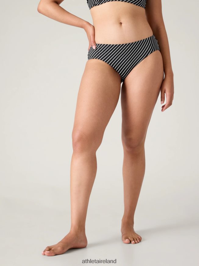 Swimwearwear Athleta Clean Full Swim Bottom Black Stripe Women TB826Z921