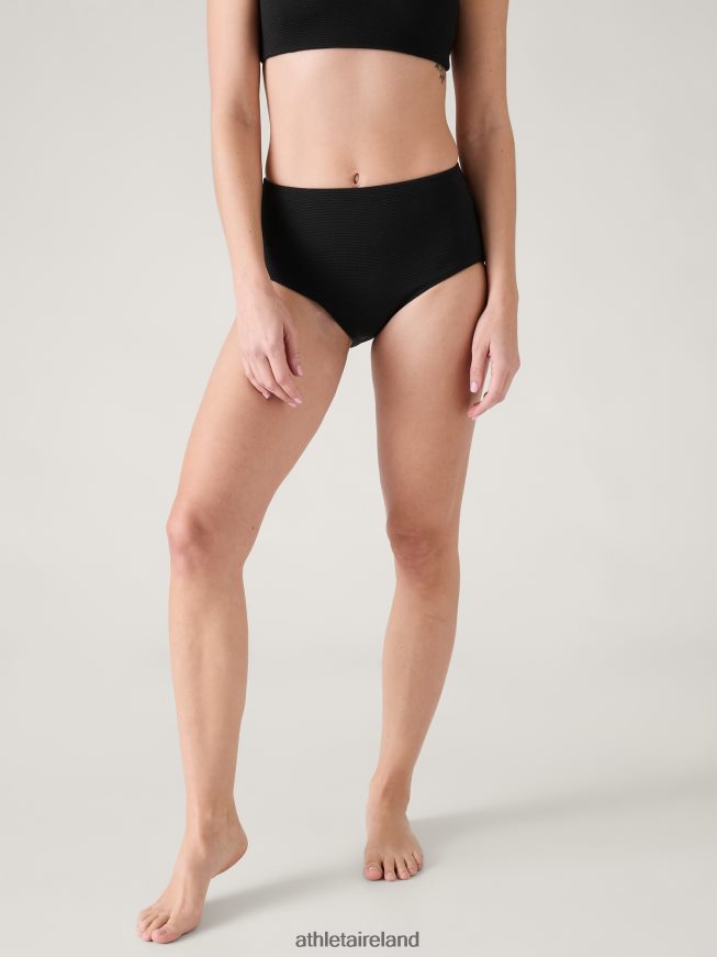 Swimwearwear Athleta High Waist Swim Bottom Black Pique Women TB826Z886