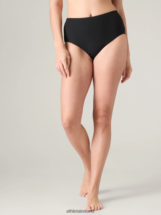 Swimwearwear Athleta High Waist Swim Bottom Black Rib Women TB826Z835