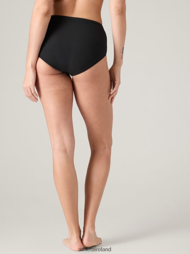 Swimwearwear Athleta High Waist Swim Bottom Black Rib Women TB826Z835