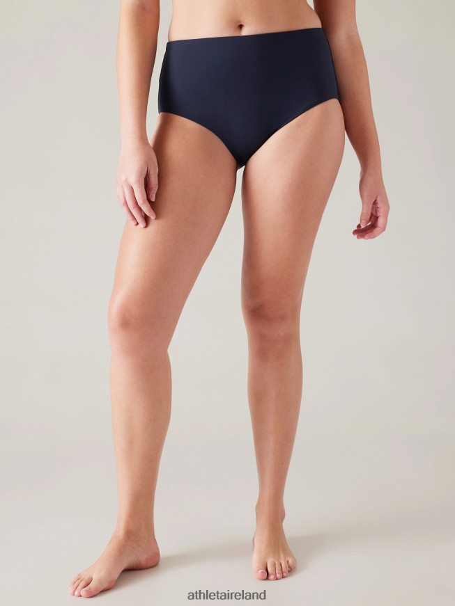 Swimwearwear Athleta High Waist Swim Bottom Dress Blue Women TB826Z868