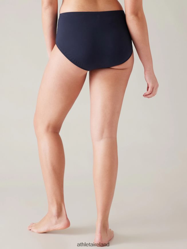 Swimwearwear Athleta High Waist Swim Bottom Dress Blue Women TB826Z868