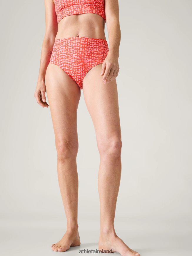 Swimwearwear Athleta High Waist Swim Bottom Hudson Red Women TB826Z897