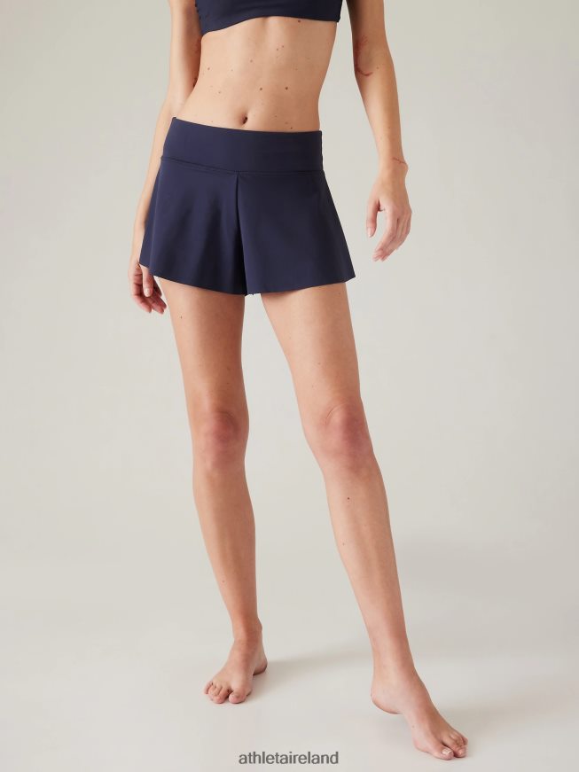 Swimwearwear Athleta Makani Swim Short Dress Blue Women TB826Z848