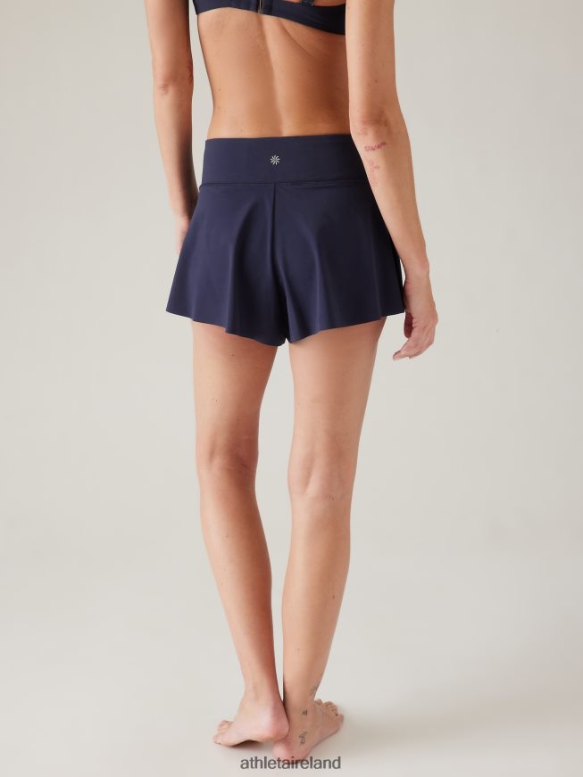 Swimwearwear Athleta Makani Swim Short Dress Blue Women TB826Z848