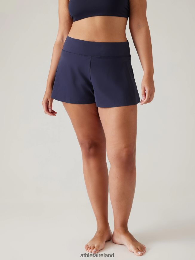 Swimwearwear Athleta Makani Swim Short Dress Blue Women TB826Z848