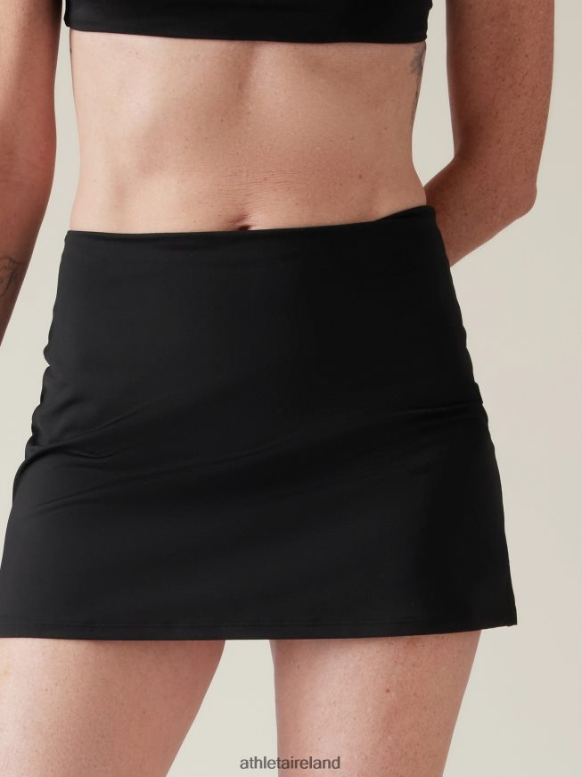 Swimwearwear Athleta Tidal Swim Skirt Black Women TB826Z923