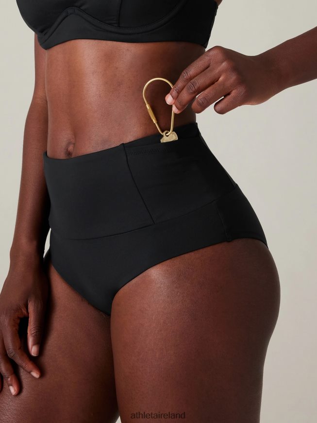 Swimwearwear Athleta Ultra High Waist Pocket Swim Bottom Black Women TB826Z843