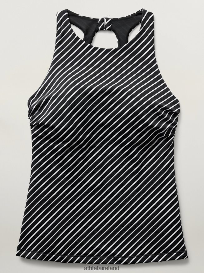 Swimwearwear Athleta Maldives Bra Cup Tankini Black Stripe Women TB826Z798