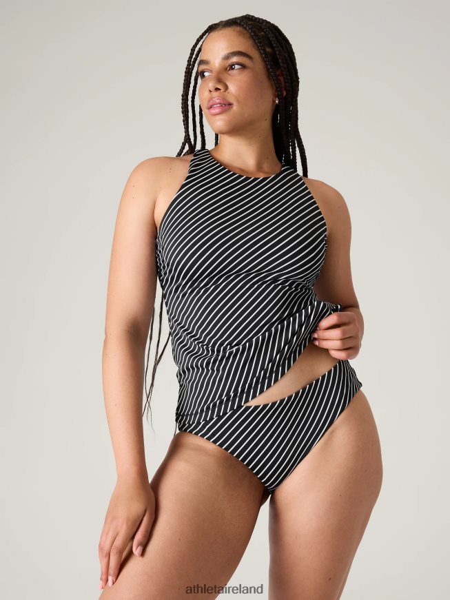 Swimwearwear Athleta Maldives Bra Cup Tankini Black Stripe Women TB826Z798