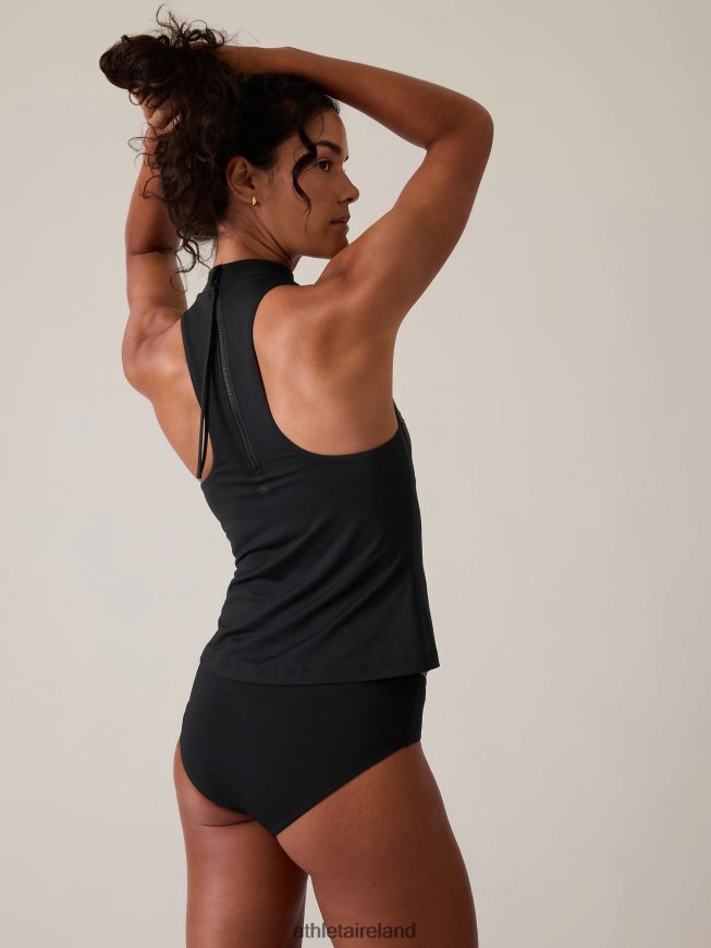 Swimwearwear Athleta Maldives Sport Zip Tankini Black Women TB826Z939