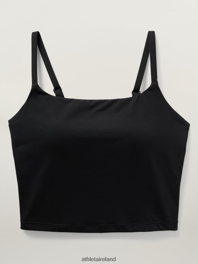 Swimwearwear Athleta Scoop Crop Tankini D-DD Black Women TB826Z916