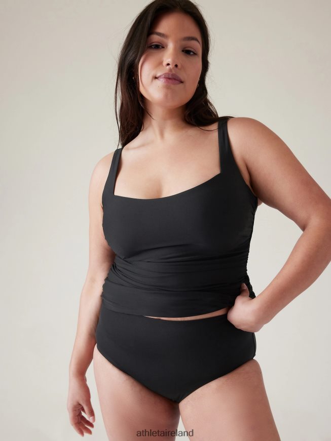 Swimwearwear Athleta Square Neck Bra Cup Tankini Black Women TB826Z809